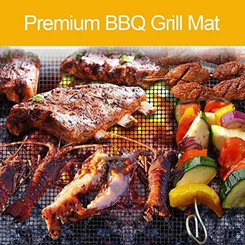 Heavy Duty Black Nonstick Mesh Grill Mats Set of 3