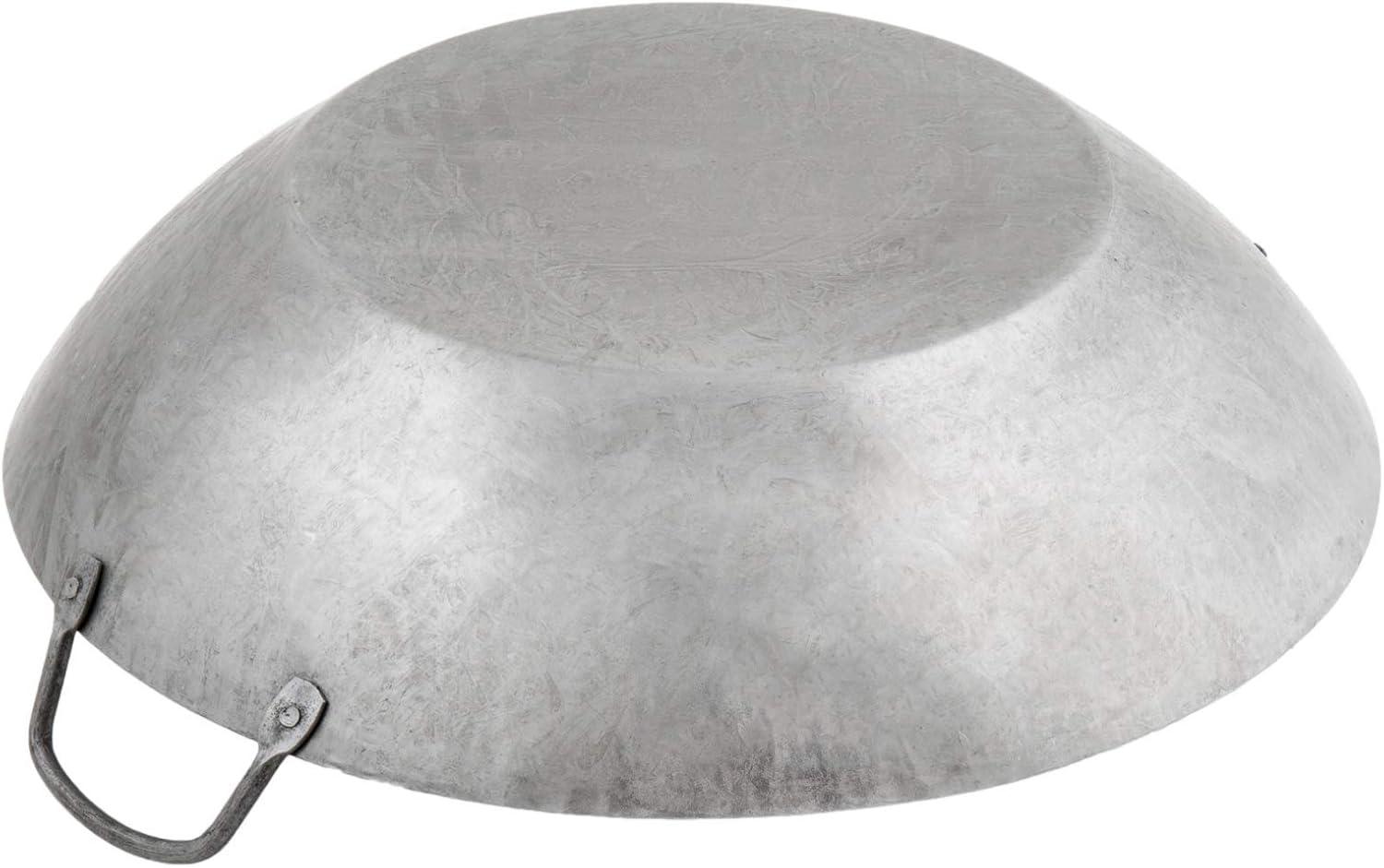 14 Inch Hand Hammered Steel Cantonese Wok with Riveted Handles