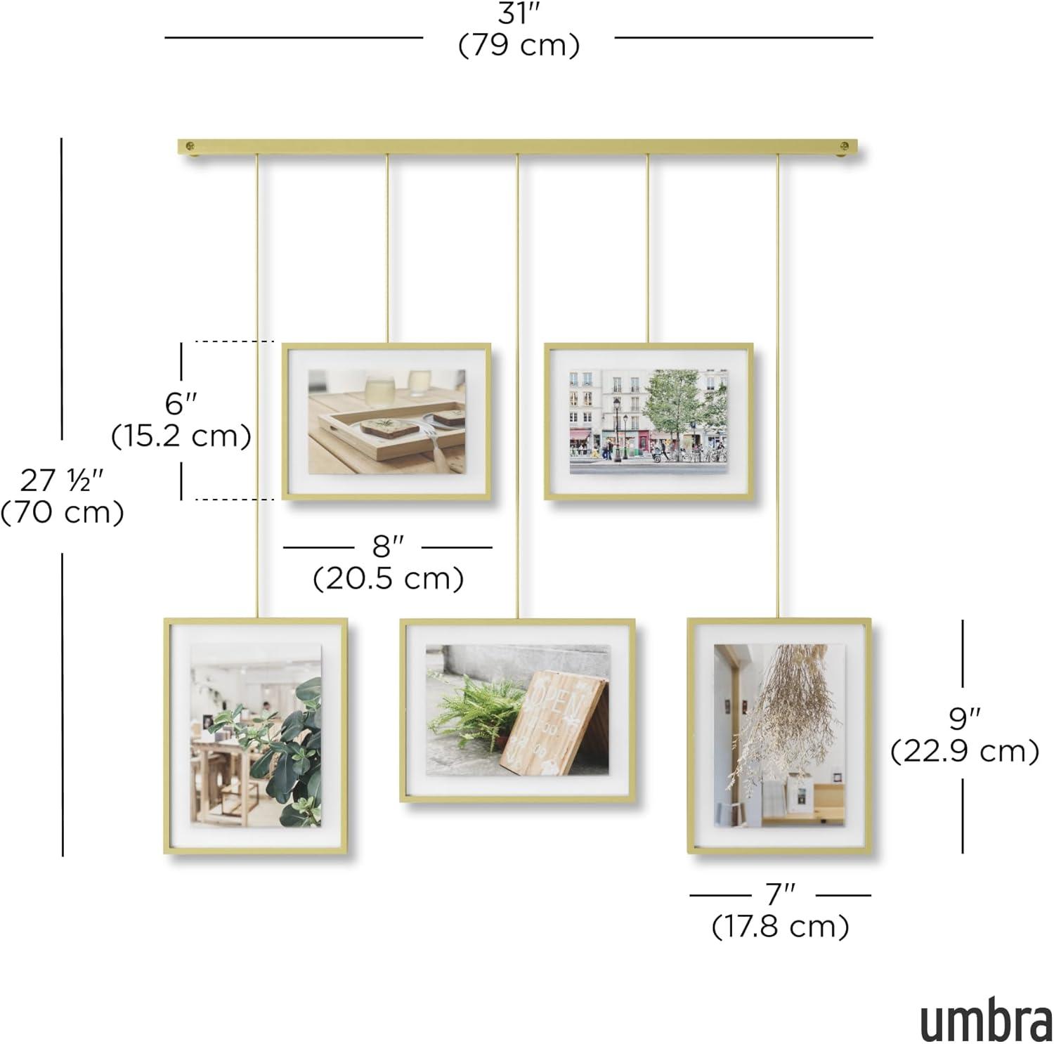 5-Piece Matte Metal Collage Frame Set