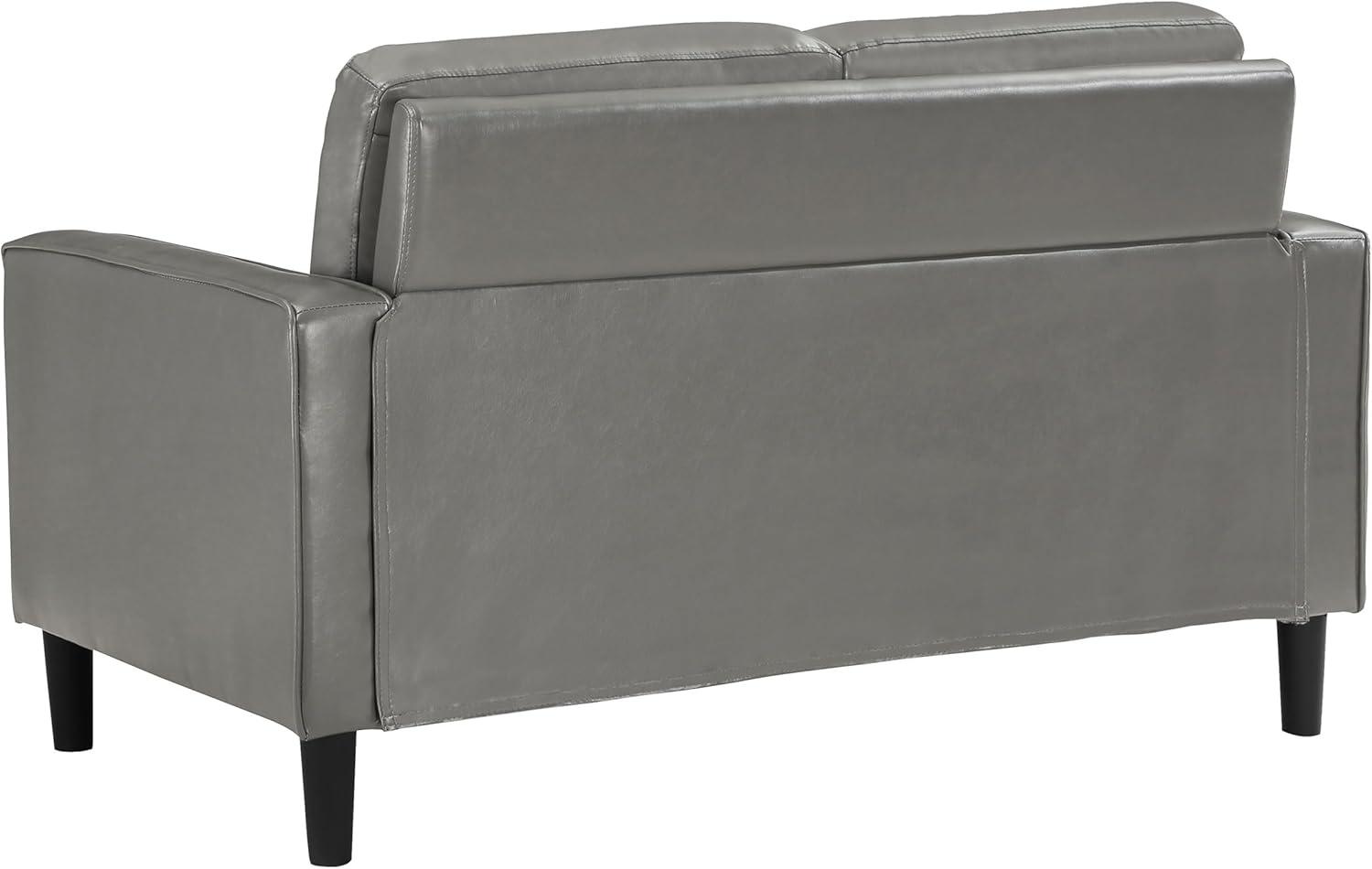 Alma Ruth 3-Piece Upholstered Track Arm Sofa Set Grey