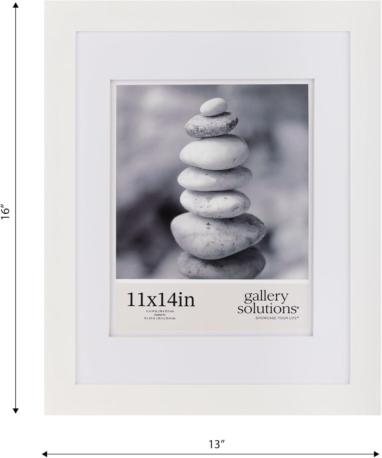 Gallery Solutions Gallery Solutions Wall Mount Double Airfloat Mat Picture Frame