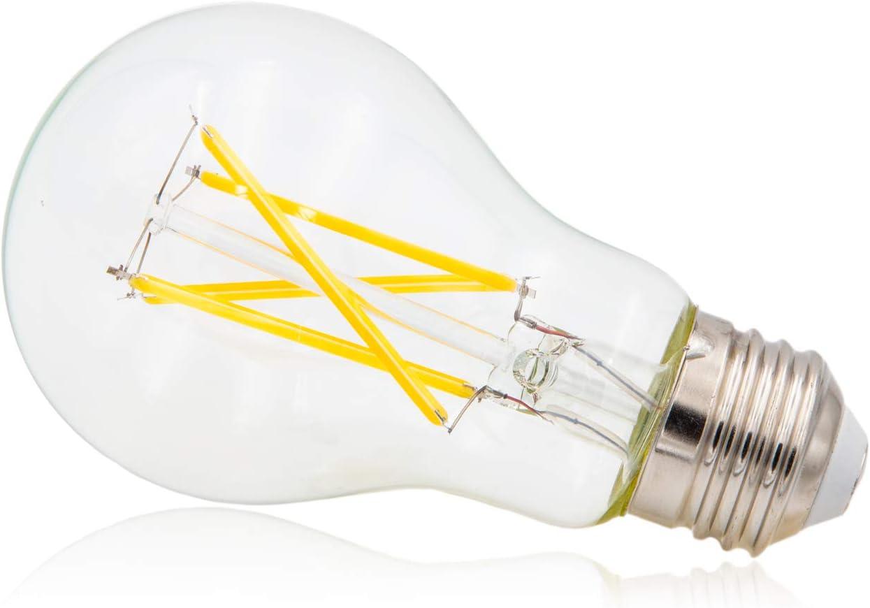 Maxxima Dimmable LED A19 Edison Light Bulb, 60 Watt Equal, 2700K Warm White 800 Lumens (6 Pack)