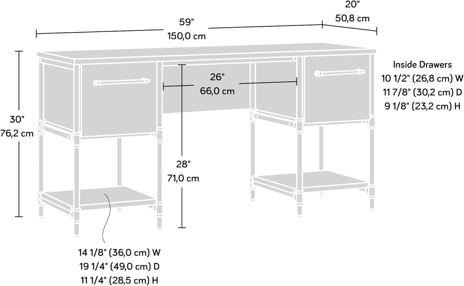 Aiden Industrial Desk