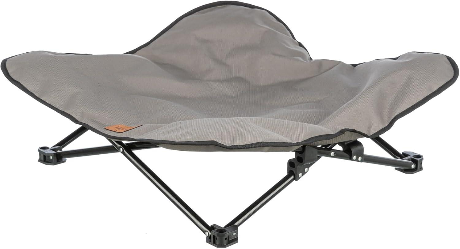 TRIXIE TRIXIE Camping Cot for Dogs, Elevated Dog Bed, Folding Padded Pet Bed, Raised Travel Lounger for Dogs