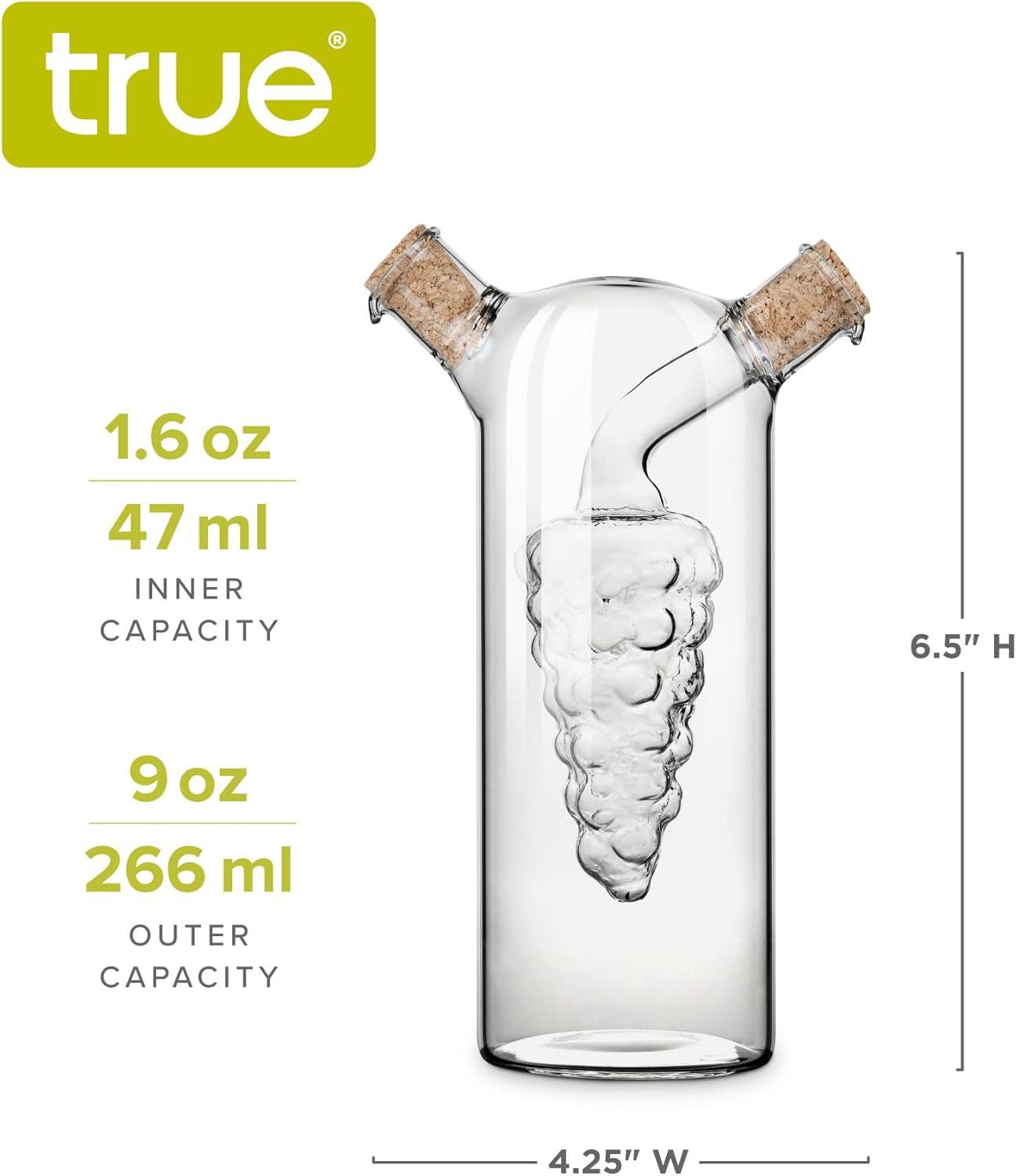 True Napa: Oil & Vinegar Cruet, Clear