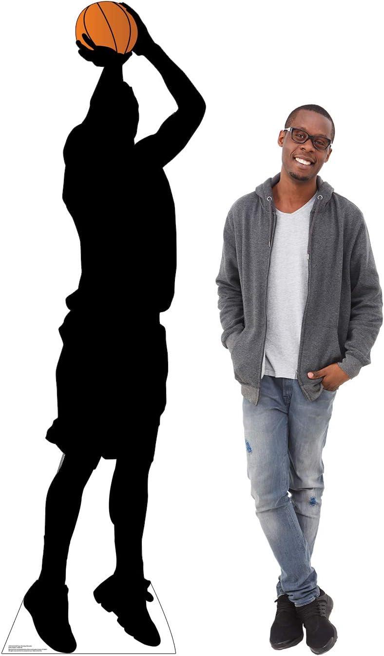 Advanced Graphics  Baskeball Player Shooting Silhouette Cardboard Standup