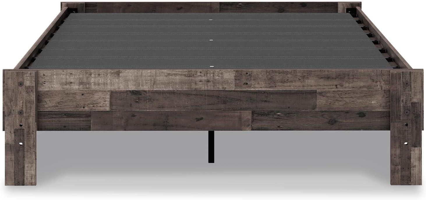 Signature Design by Ashley Casual Neilsville Full Platform Bed  Multi Gray