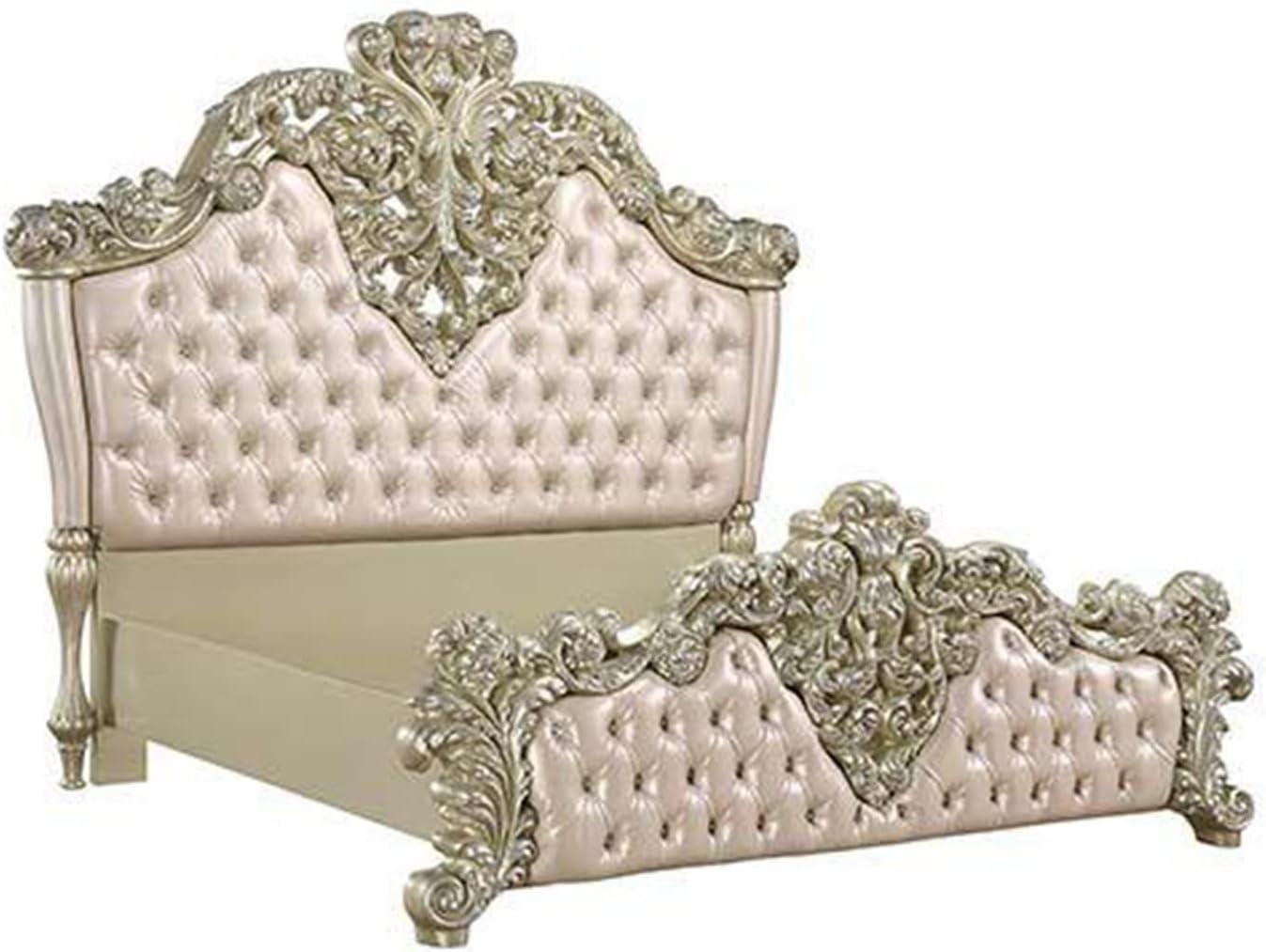 Infini Furnishings Vegan Leather Wingback Bed