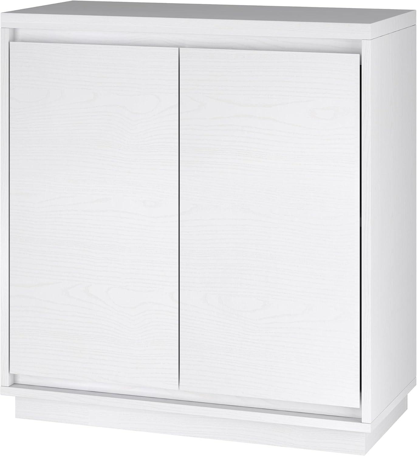 Evelyn&Zoe Presque 30" Wide Rectangular Accent Cabinet, White