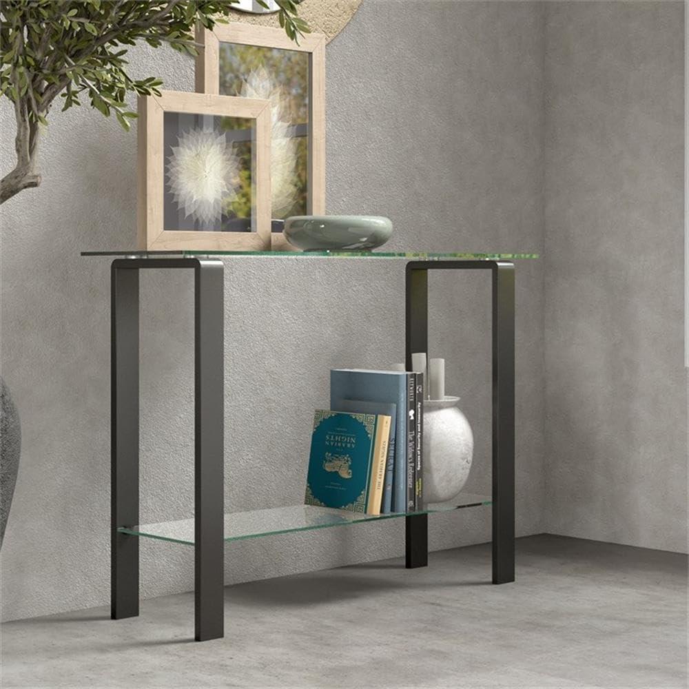 Gunmetal Gray Console Table - Henn&Hart