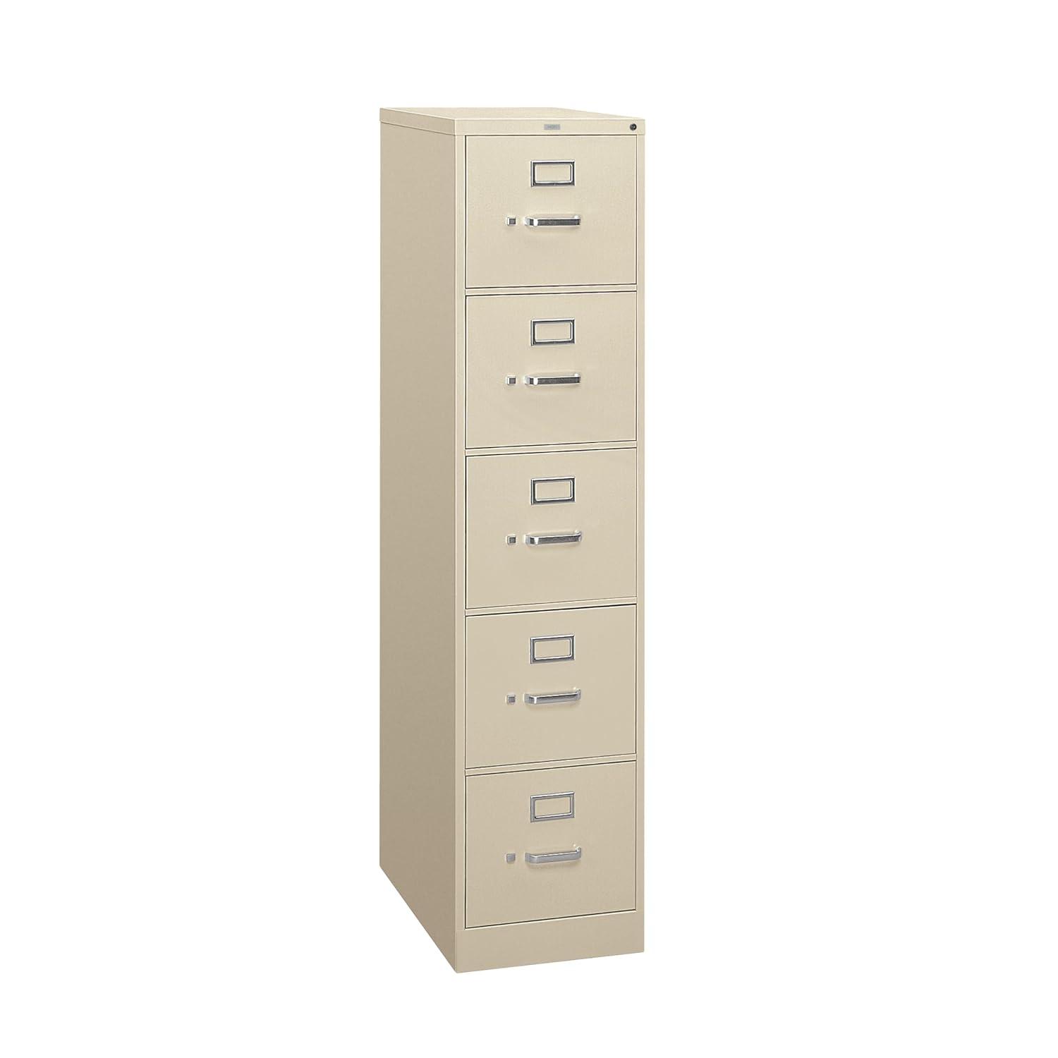 HON 310 Series 5-Drawer Vertical Filing Cabinet