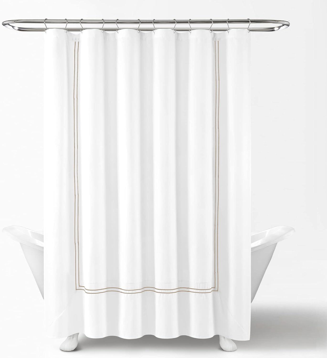 Lush Decor Geometric Shower Curtain