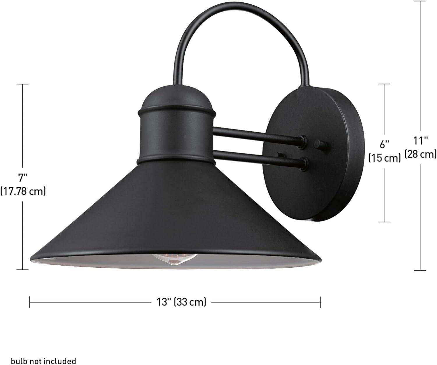 Globe Electric Sebastien 1-Light Matte Black Wall Sconce