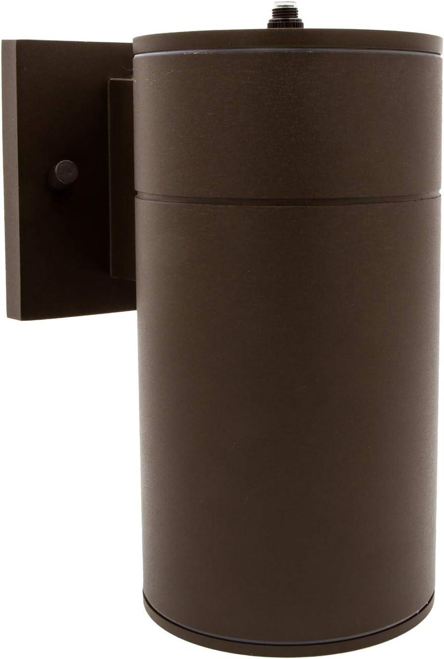Maxxima LED Cylinder Outdoor Wall Wash, Sconce Light, 12 Watt, 840 Lumens, 3000K Warm White, Dusk to Dawn Sensor