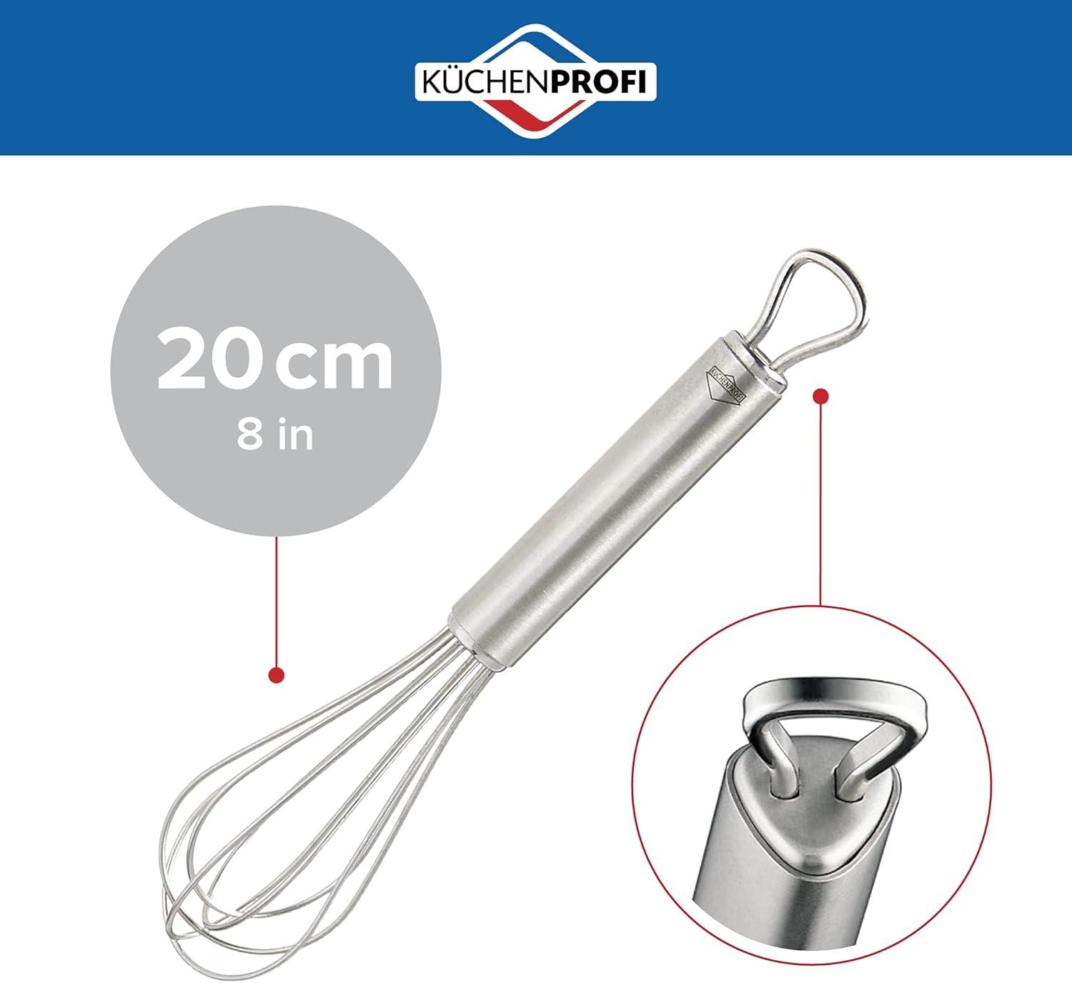 Kuhn Rikon 8 Inch Balloon Wire Whisk Stainless Steel Solid Handle