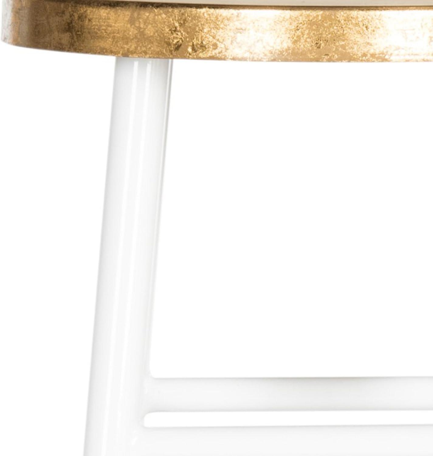 Emery Dipped Gold Leaf Bar Stool  - Safavieh