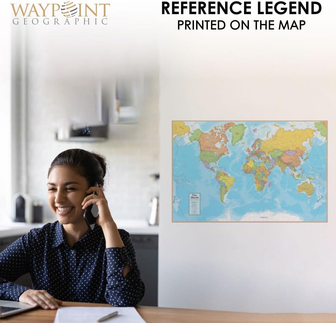 Waypoint Geographic Laminated Wall Maps