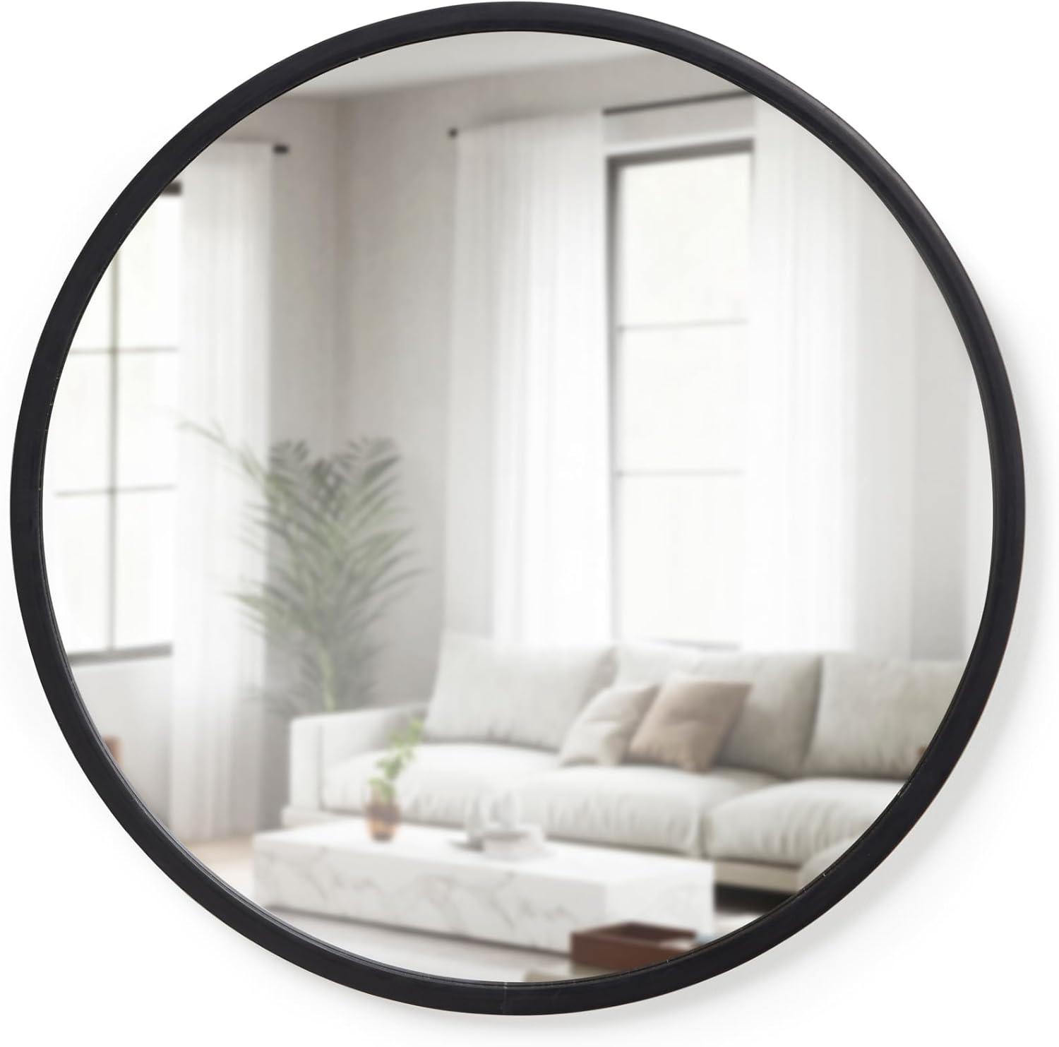 Hub Rubber Round Mirror