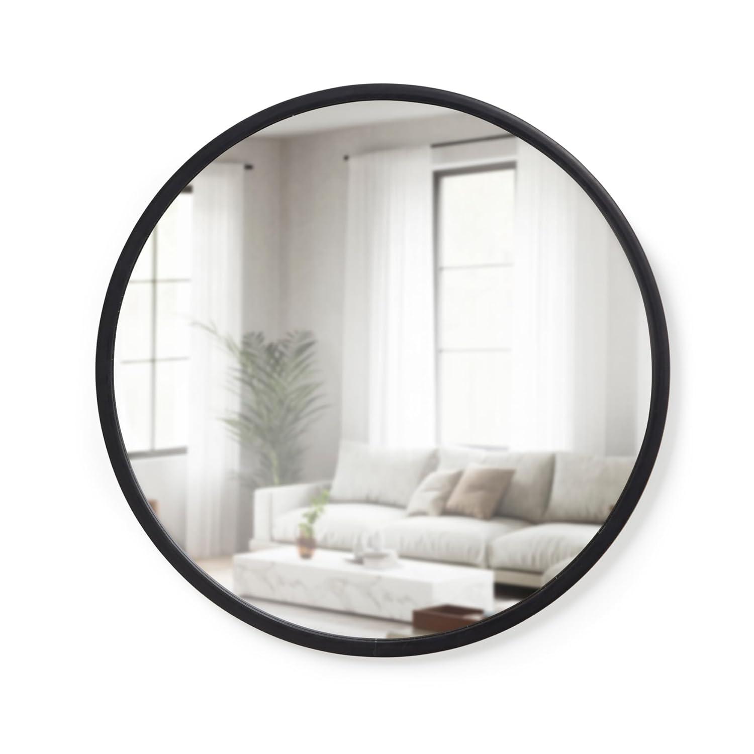 Hub Rubber Round Mirror