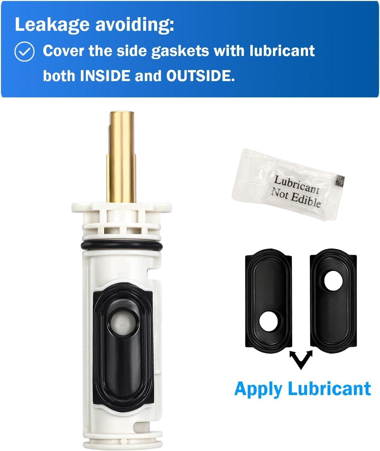 1222 Replacement Cartridge with Moen 104421 Cartridge Puller Removal Tool Retainer Clip Compatible with Moen One-Hanlde Posi Temp 1222B Shower Bathtub Faucet (1222 cartridge +104421 cartridge puller)