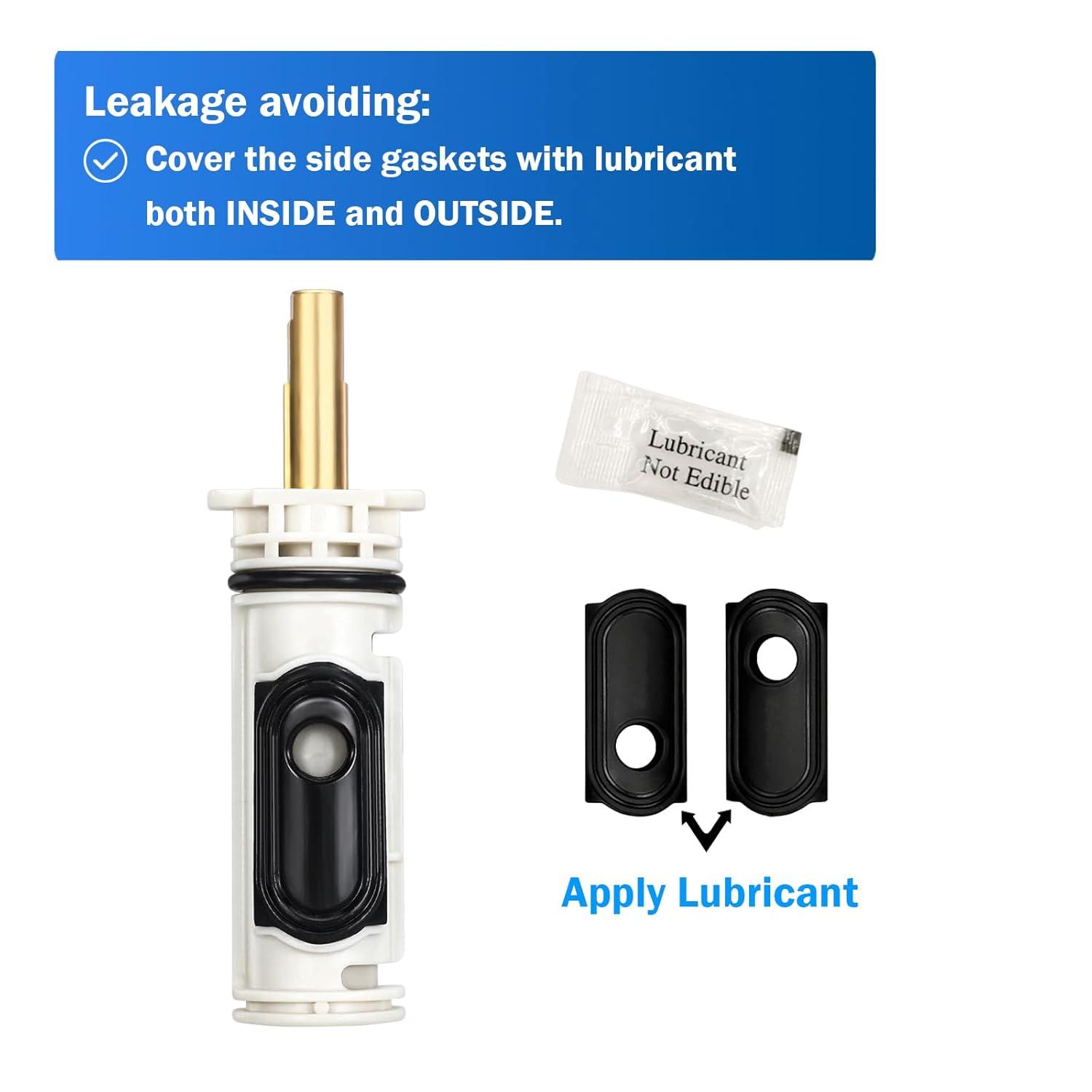 1222 Replacement Cartridge with Moen 104421 Cartridge Puller Removal Tool Retainer Clip Compatible with Moen One-Hanlde Posi Temp 1222B Shower Bathtub Faucet (1222 cartridge +104421 cartridge puller)