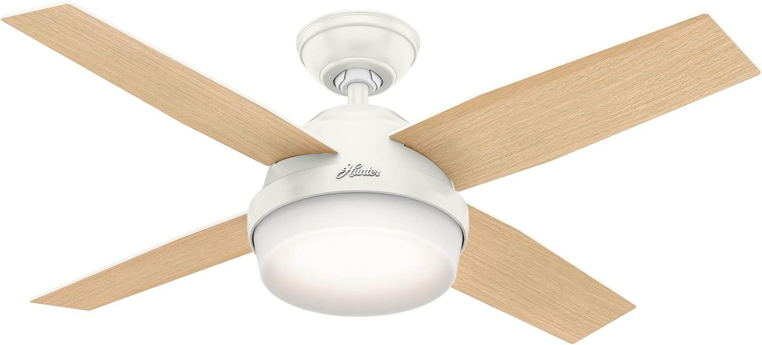 Dempsey 44" 4 - Blade Standard Ceiling Fan with Lights and Remote