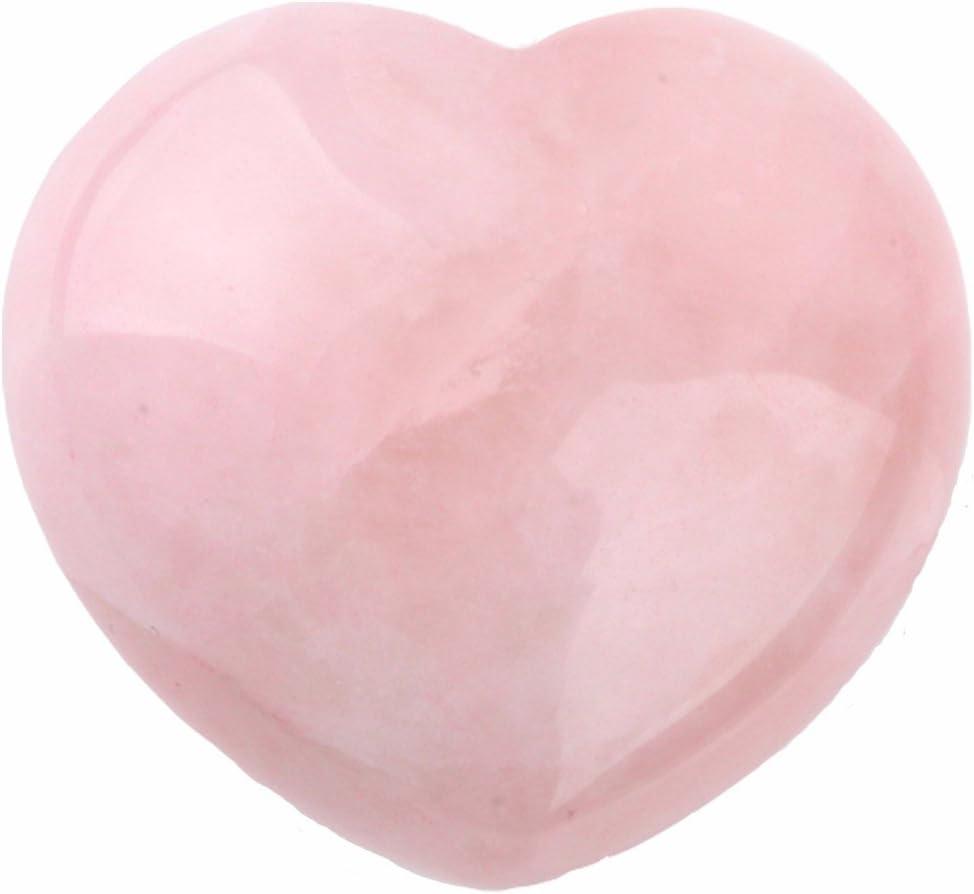 YUYNINP Clearance Sale! Home Decoration Love Gemstones Rose Worry Natural Quartz Heart Stone Crystal PalmThumb Home Decor (Pink)