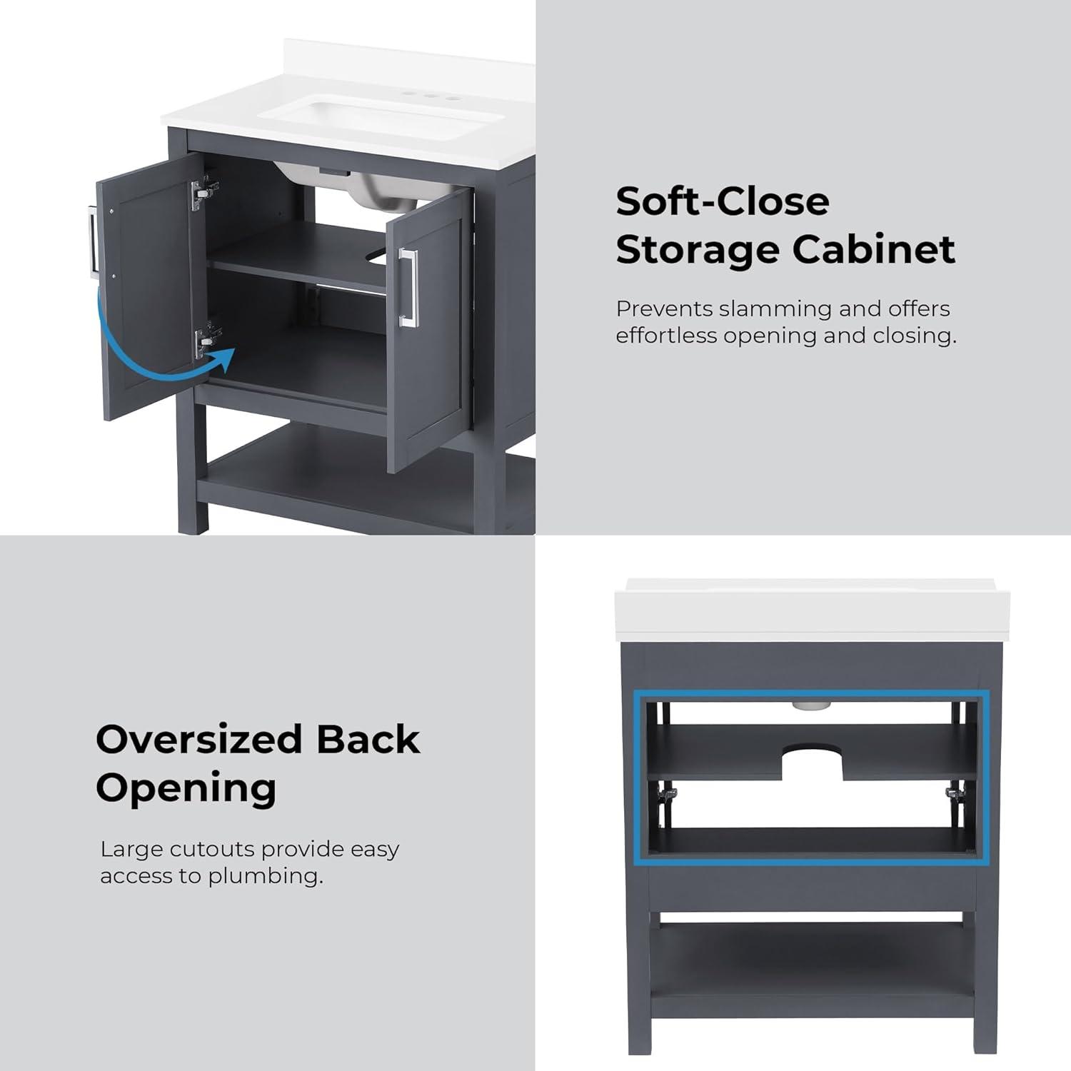 OVE Decors Vegas 30" Single Bathroom Vanity
