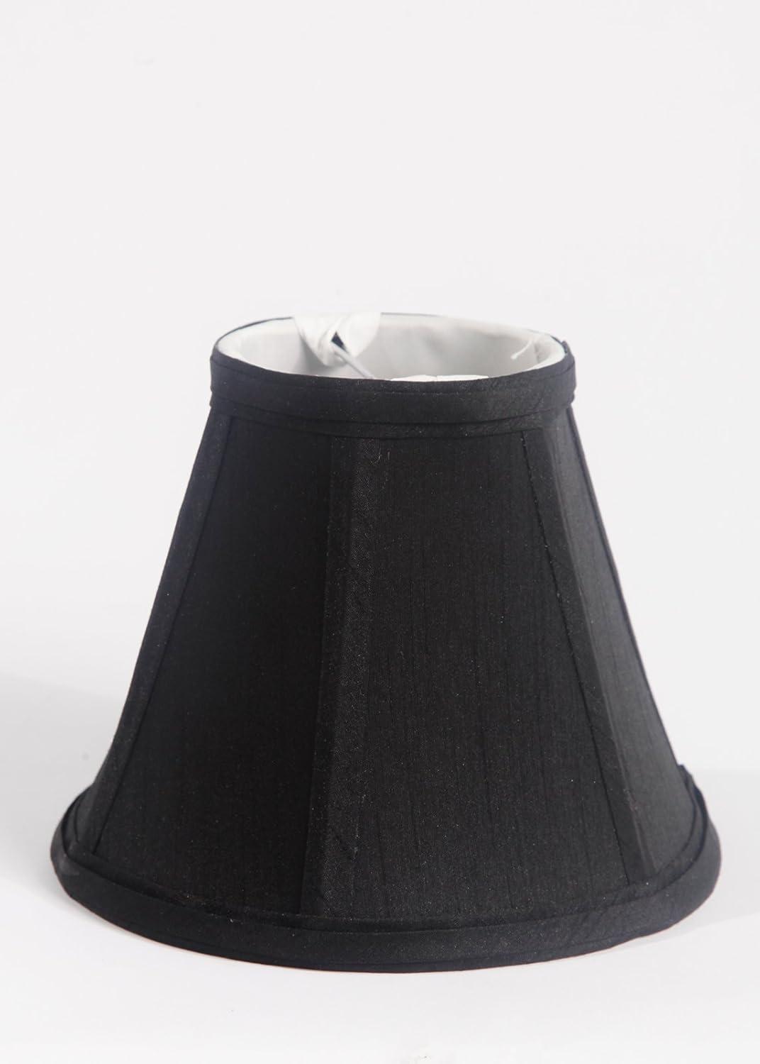 Urbanest Faux Silk Empire Chandelier Lamp Shade, 3x6x5", Black