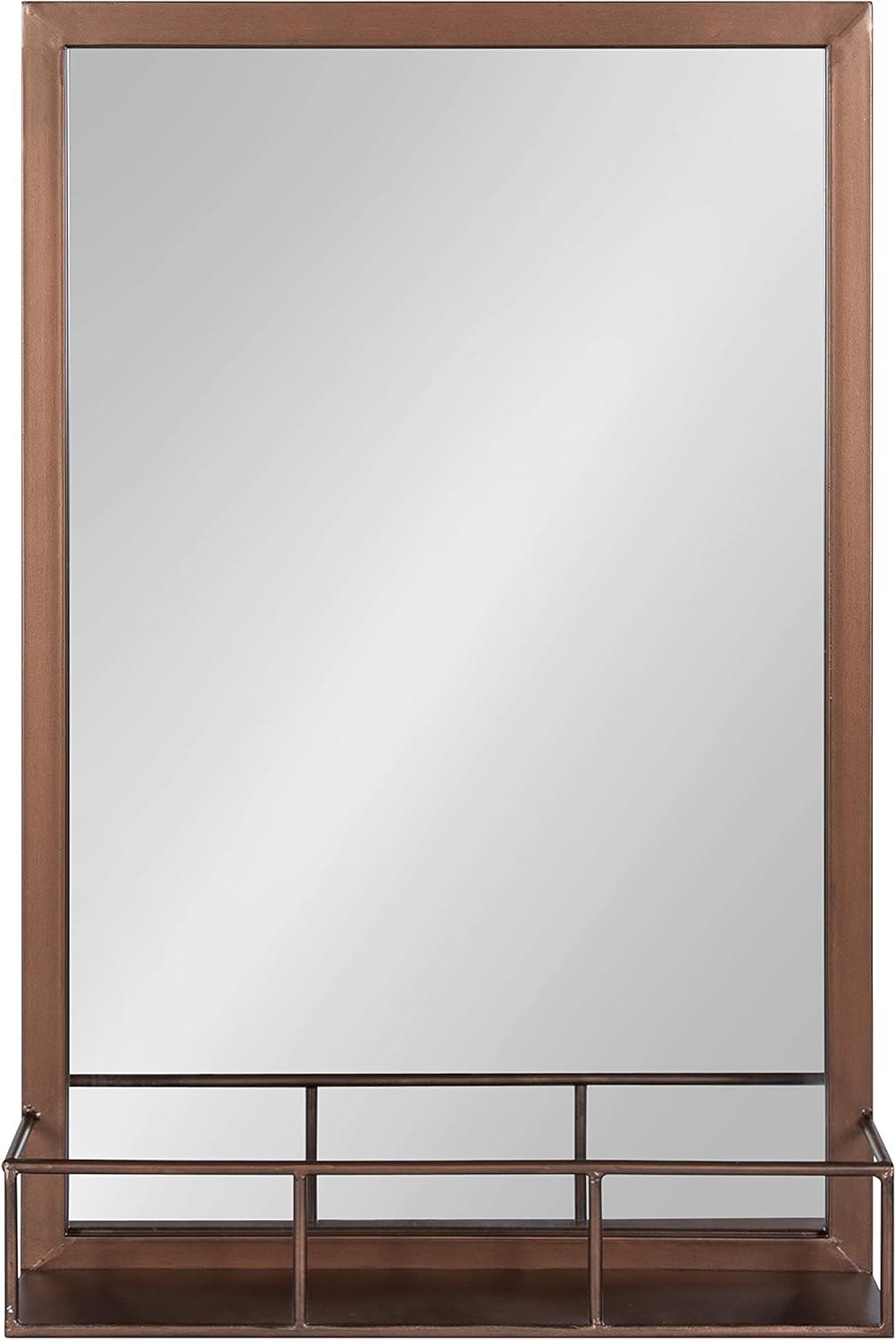 Jackson Metal Frame Mirror with Shelf - Kate & Laurel All Things Decor