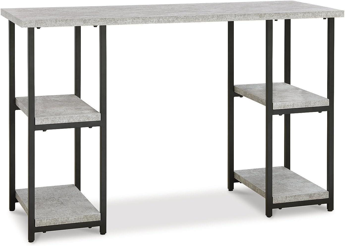 Signature Design by Ashley Contemporary Lazabon 48" Home Office Desk, Gray/Black