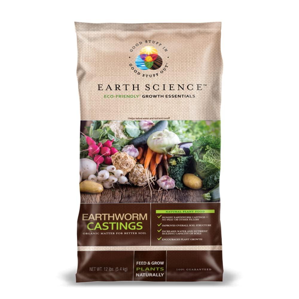 Earth Science Earthworm Castings Garden Fertilizer