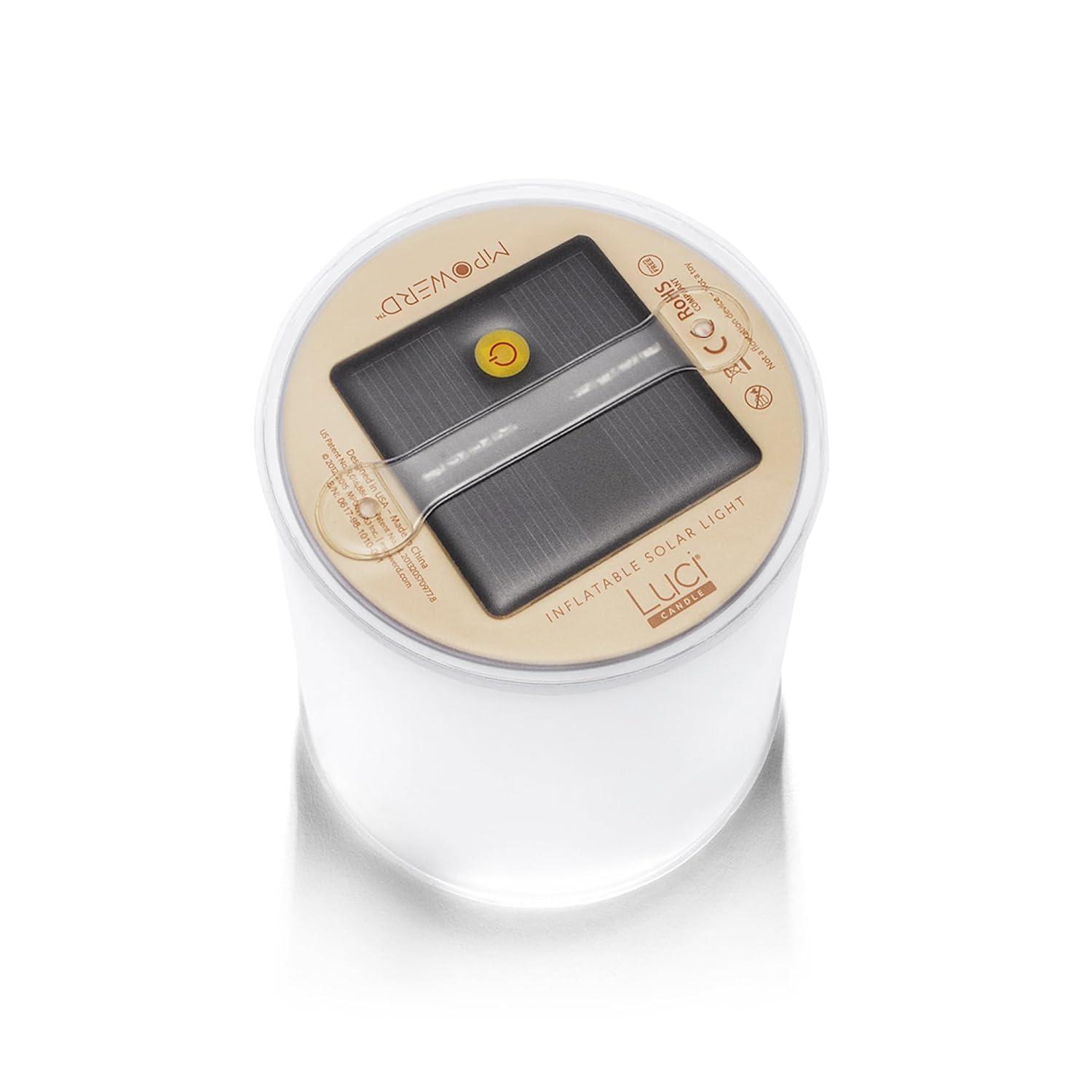 MPOWERD Luci Candle Solar Inflatable Rechargeable Flickering Flameless Waterproof Candle
