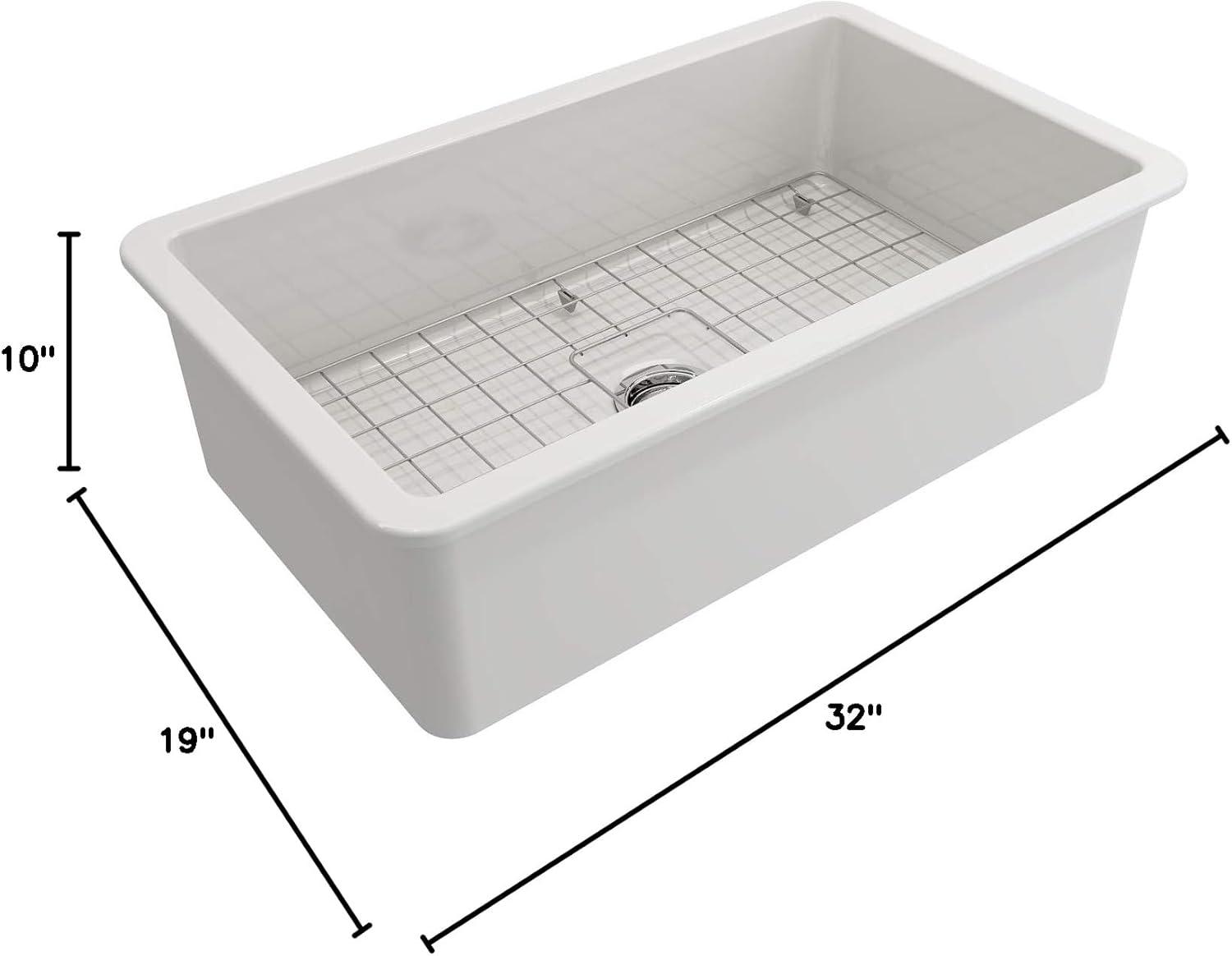 Sotto 32'' L Undermount Fireclay Kitchen Sink