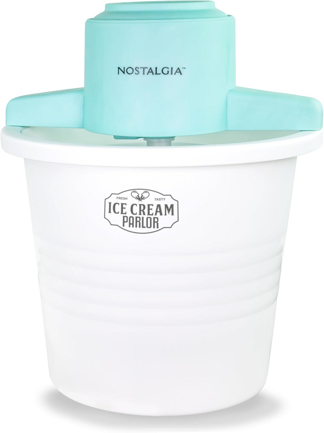 Nostalgia Nostalgia 4-quart Parlor Electric Ice Cream Maker - White