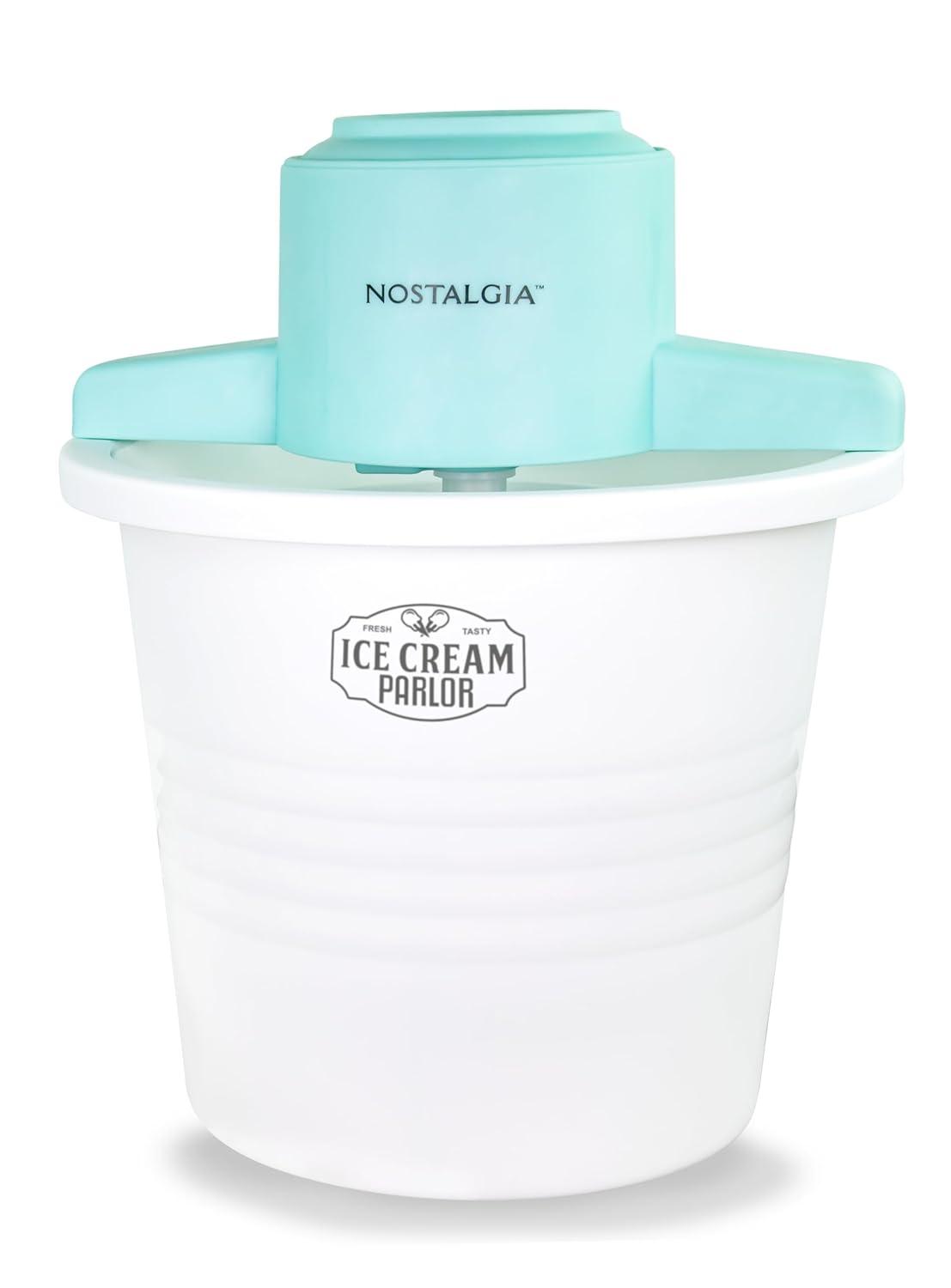 Nostalgia Nostalgia 4-quart Parlor Electric Ice Cream Maker - White