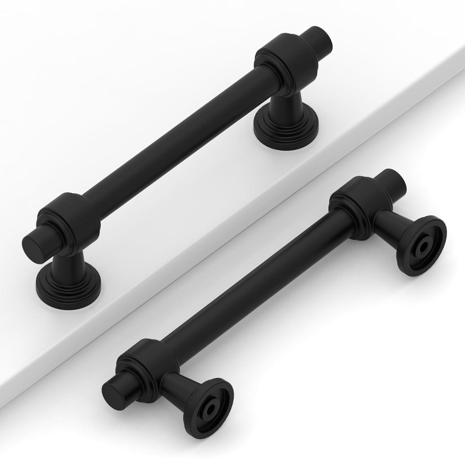 Piper Kitchen Handles, Solid Core Drawer Pulls for Cabinet Doors, 3-3/4" (96mm)