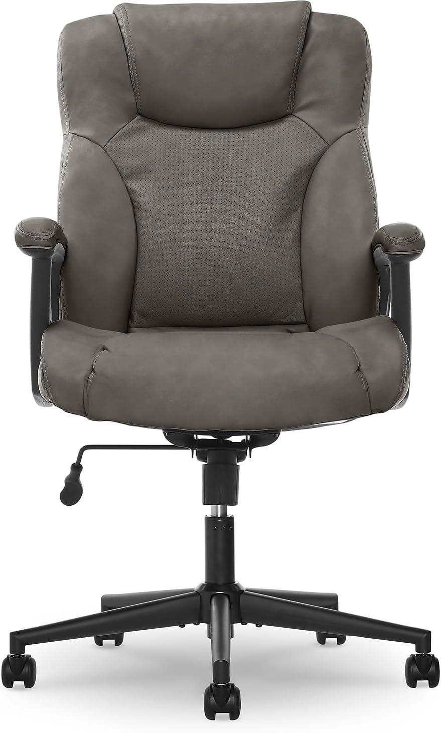 Serta Connor Office Chair Gray Bonded Leather