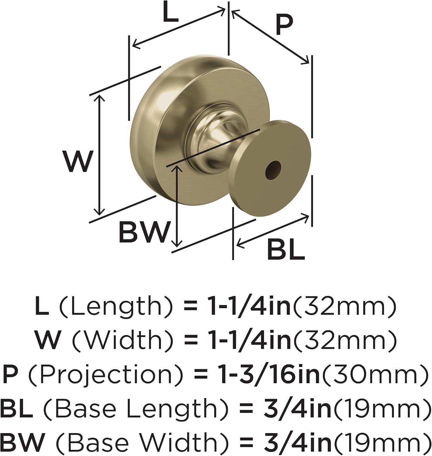 Winsome 1 1/4" Diameter Round Knob