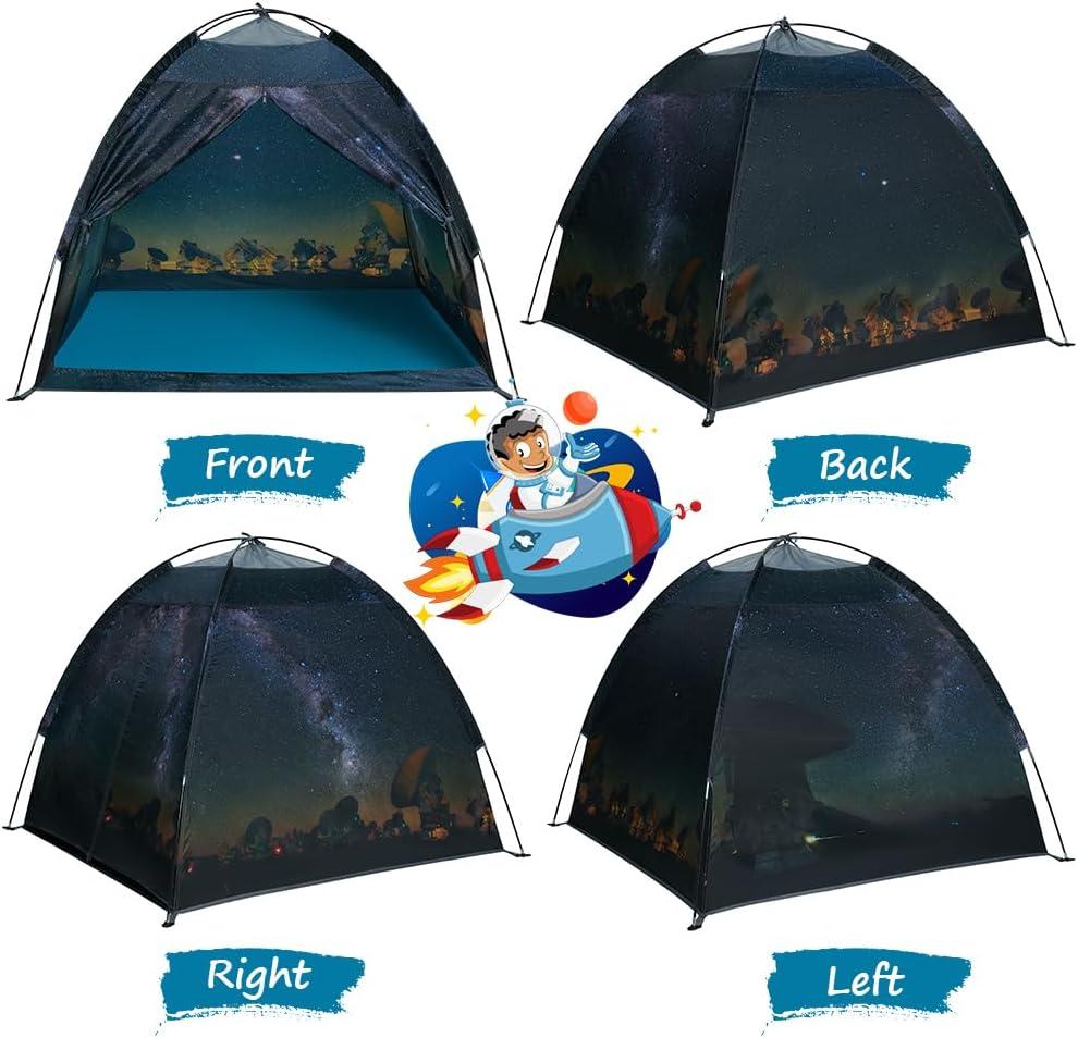 Starry Night Kids Play Tent with Meshed Panels