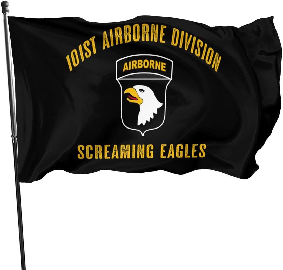 Black Polyester 3x5 Ft 101st Airborne Division Flag