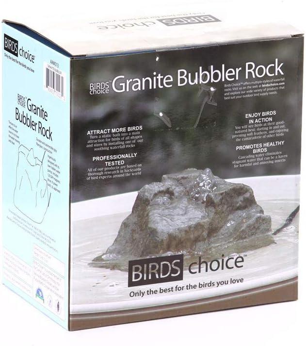 Granite Bubbler Rock for Bird Bath Electric Pump Included