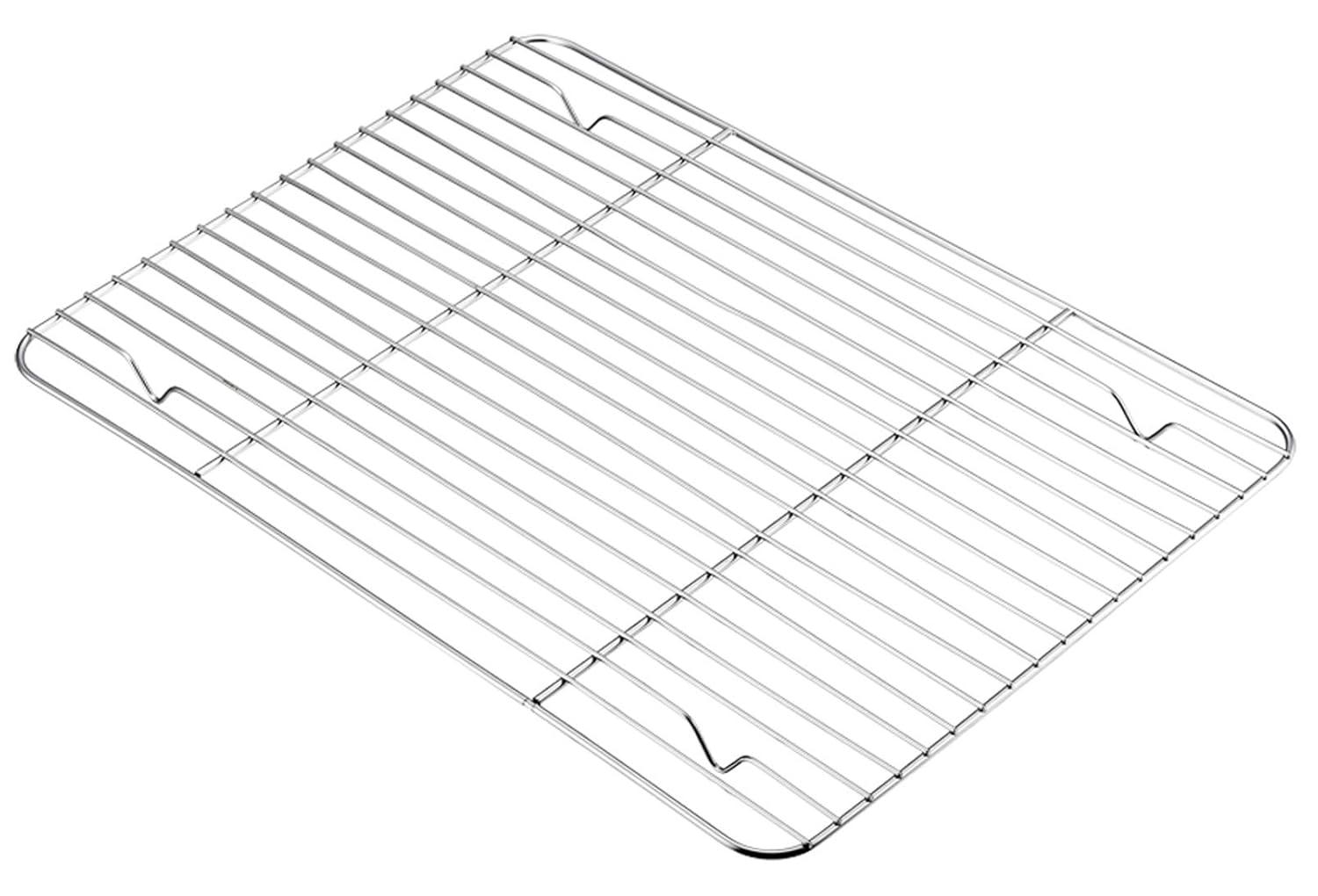 Cooling Rack Pack of 2, Stainless Steel Small Cooking Rack for Cooling Baking Roasting Grilling Drying, Rectangle 11.8'' x 9'' x 0.6'', Fits Small Toaster Oven, Oven & Dishwasher Safe