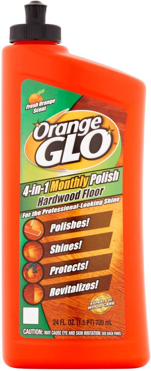 Orange Glo 4-in-1 Monthly Hardwood Floor Polish Orange Scent - 24 fl oz