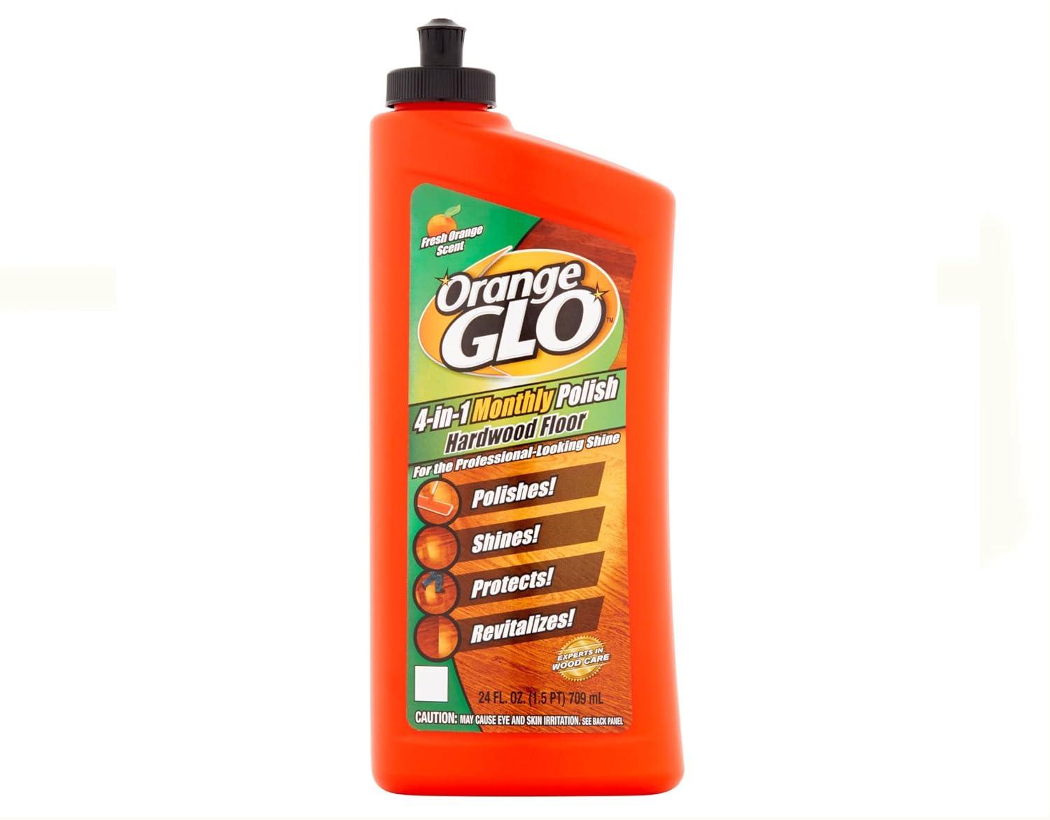 Orange Glo 4-in-1 Monthly Hardwood Floor Polish Orange Scent - 24 fl oz