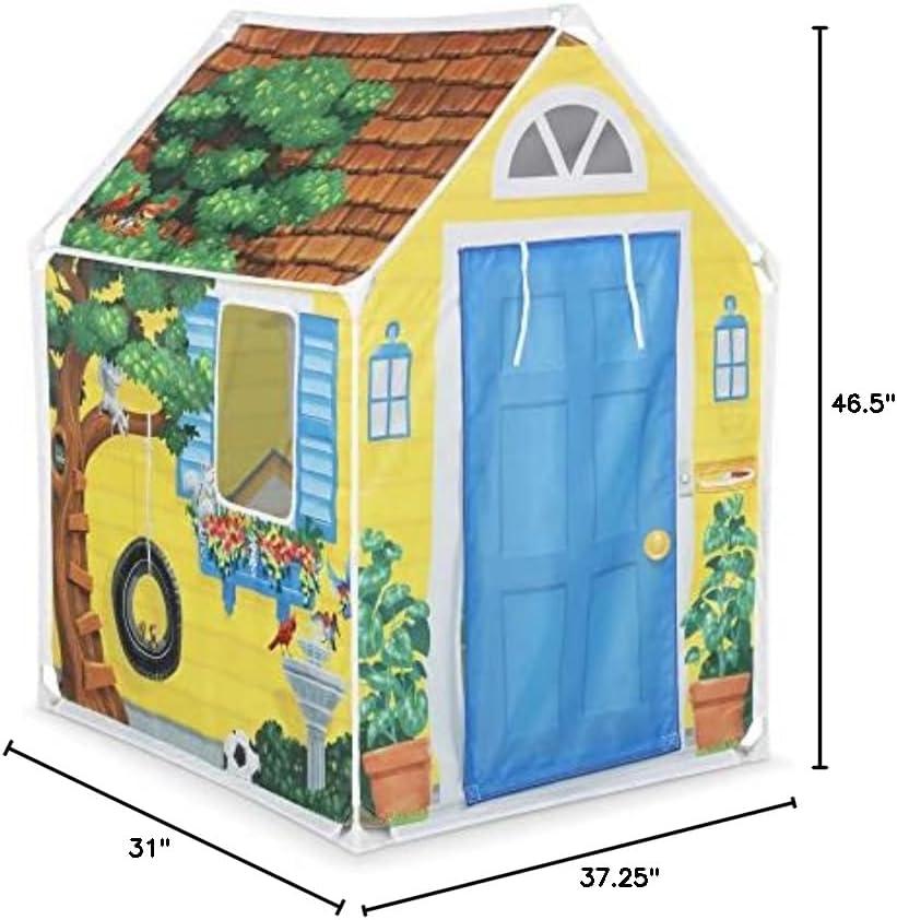 Melissa & Doug Cozy Cottage Fabric Play Tent and Storage Tote