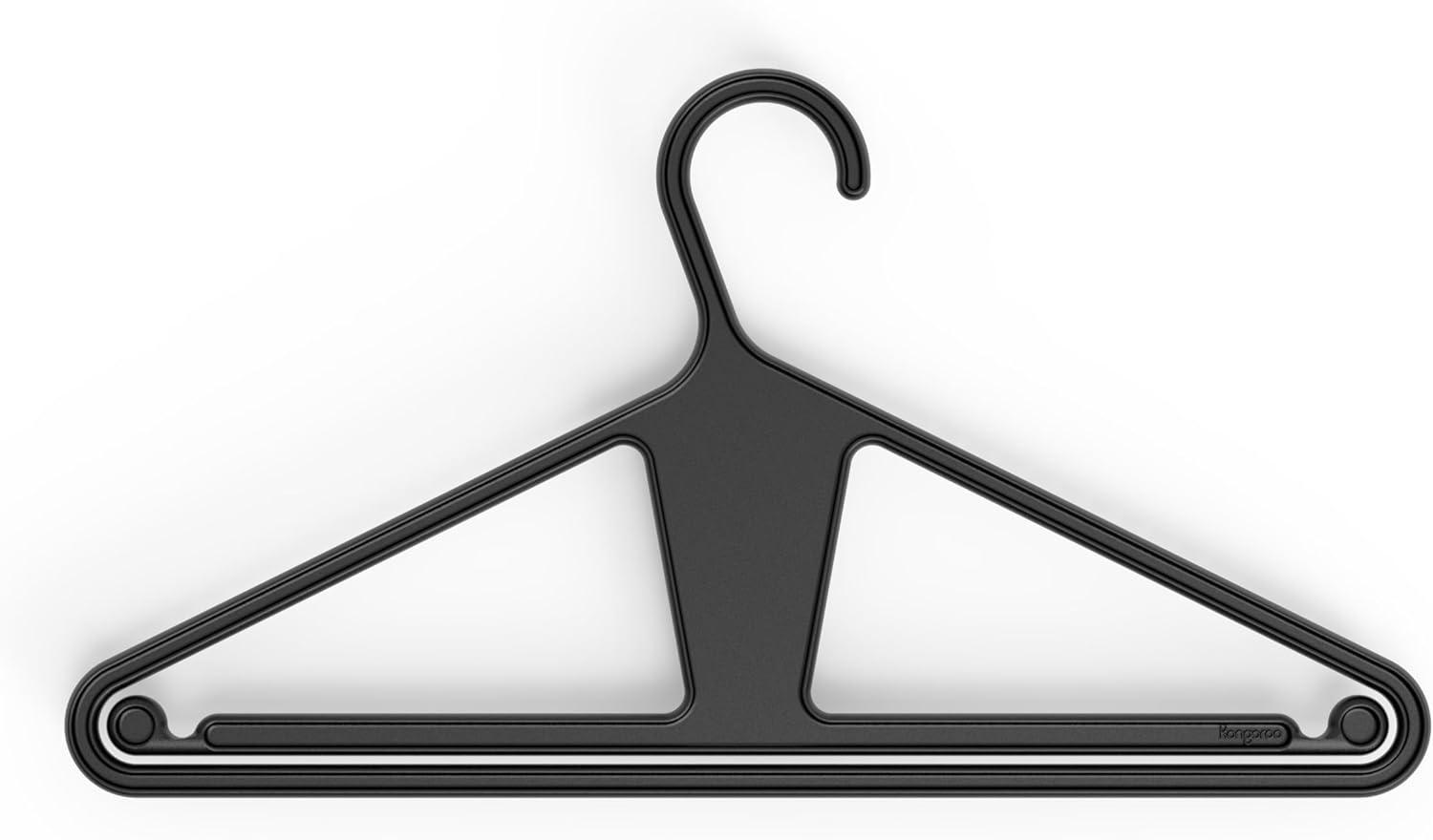 Kangaroo™ 100% Recycled High-Strength Clothing Hanger, Pants, Shirt, Jacket - Patented (Pinkity 30-Pack)