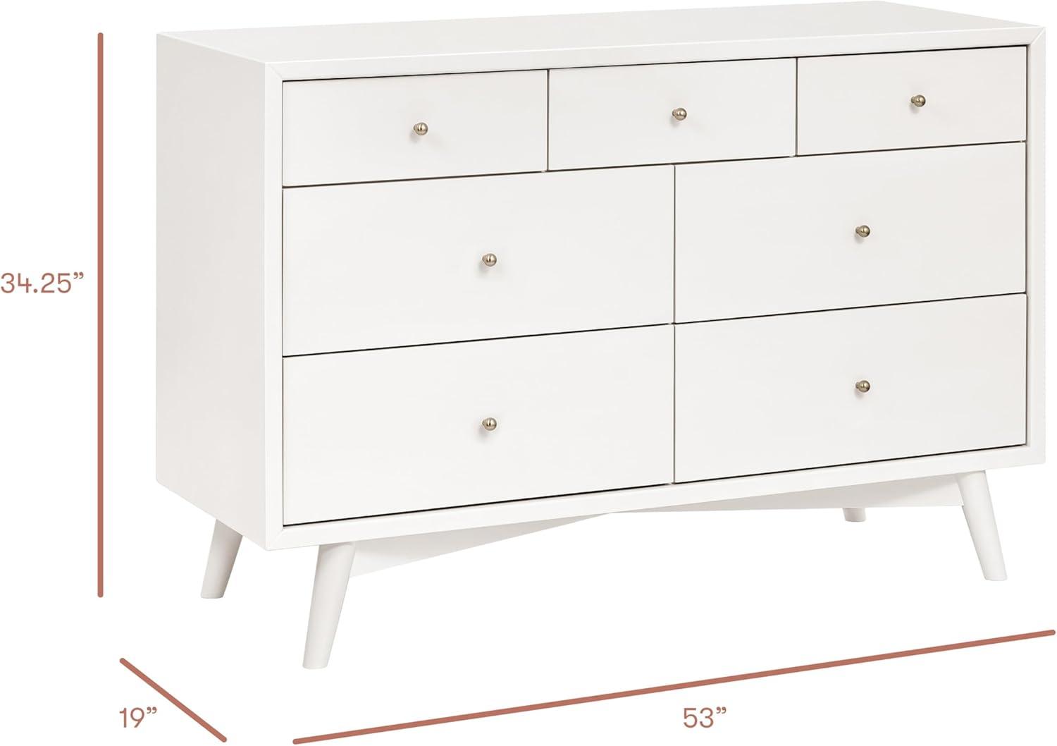Palma 7 Drawer 53" W Double Dresser