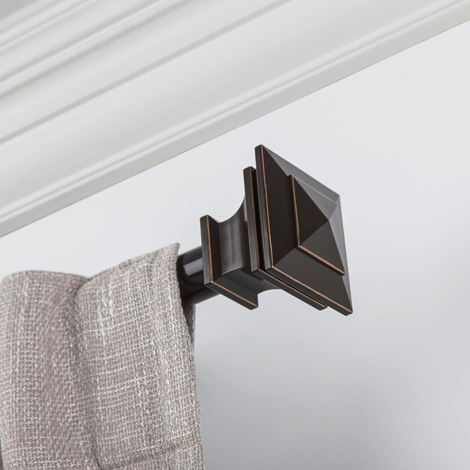 SnugSet Andrew Steel Adjustable Single Curtain Rod