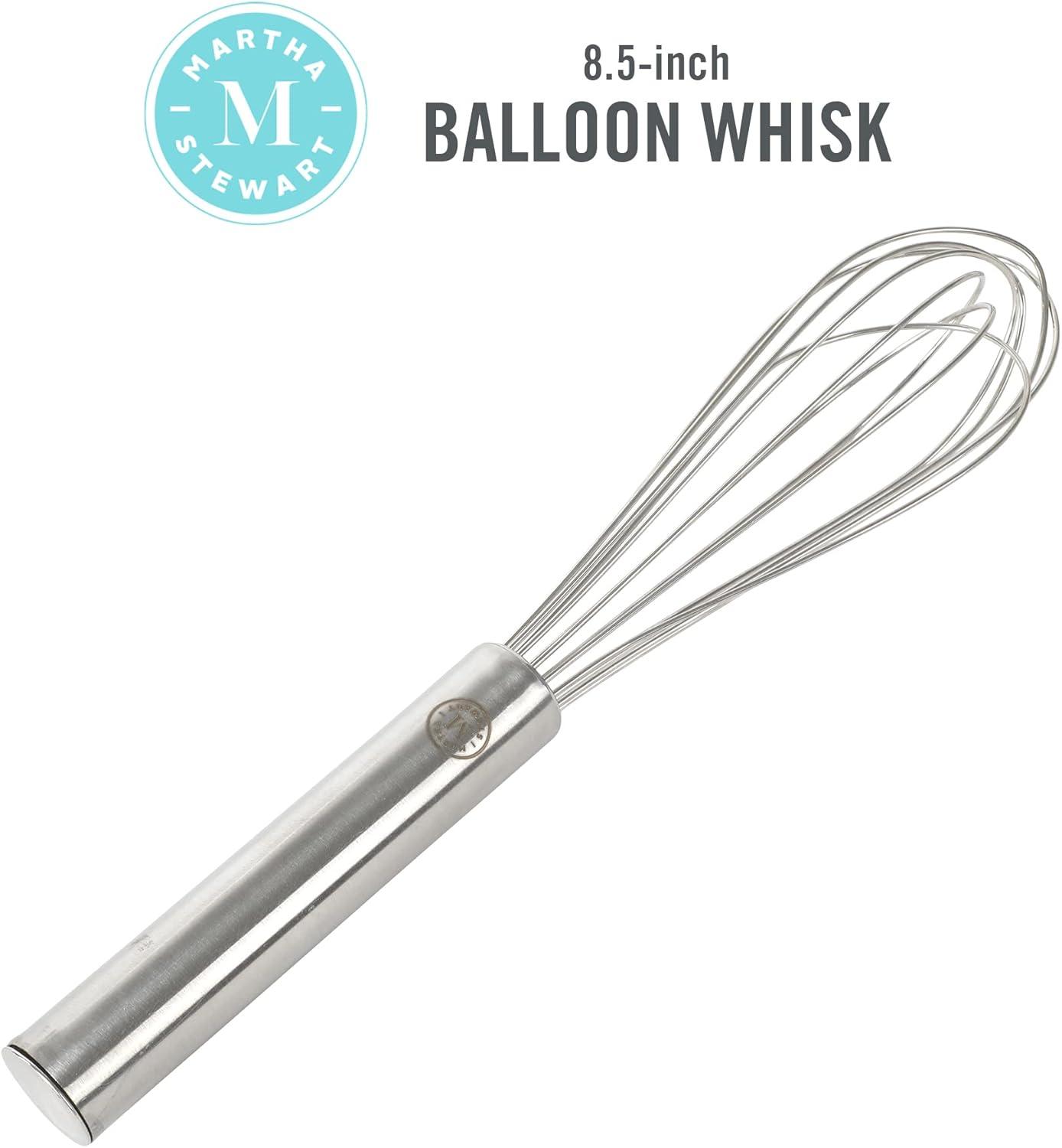 8.5-Inch Stainless Steel Balloon Whisk with Ergonomic Handle